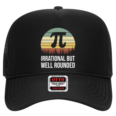 Retro Pi Day Irrational But Well Rounded Funny Math Teacher Gift Trucker Hat