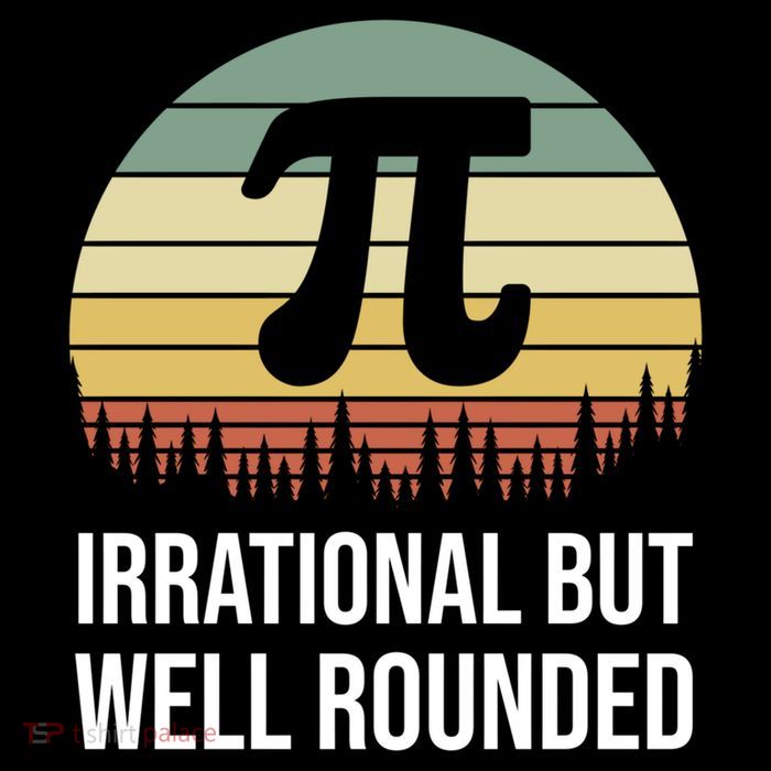 Retro Pi Day Irrational But Well Rounded Funny Math Teacher Gift Crop Top