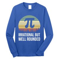 Retro Pi Day Irrational But Well Rounded Funny Math Teacher Gift Long Sleeve Shirt
