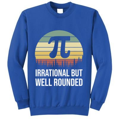 Retro Pi Day Irrational But Well Rounded Funny Math Teacher Gift Sweatshirt