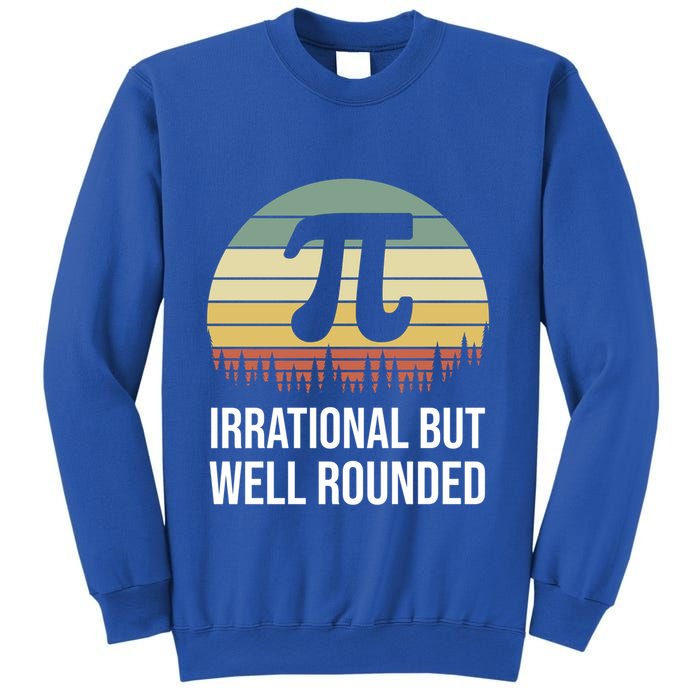 Retro Pi Day Irrational But Well Rounded Funny Math Teacher Gift Sweatshirt