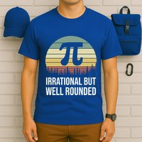 Retro Pi Day Irrational But Well Rounded Funny Math Teacher Gift T-Shirt