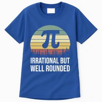 Retro Pi Day Irrational But Well Rounded Funny Math Teacher Gift Tall T-Shirt