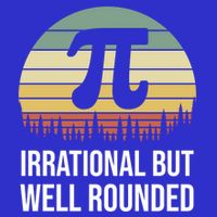 Retro Pi Day Irrational But Well Rounded Funny Math Teacher Gift 16 in Basic Backpack