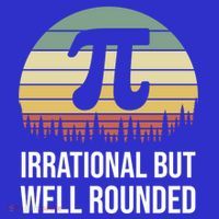 Retro Pi Day Irrational But Well Rounded Funny Math Teacher Gift Womens Tank Top