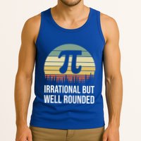 Retro Pi Day Irrational But Well Rounded Funny Math Teacher Gift Tank Top