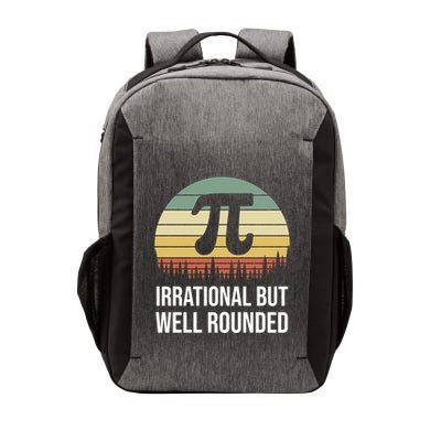 Retro Pi Day Irrational But Well Rounded Funny Math Teacher Gift Vector Backpack