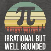 Retro Pi Day Irrational But Well Rounded Funny Math Teacher Gift Vector Backpack