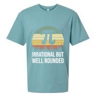 Retro Pi Day Irrational But Well Rounded Funny Math Teacher Gift Sueded Cloud Jersey T-Shirt