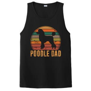 Retro Poodle Dad Dog Owner Pet Poodle Father PosiCharge Competitor Tank