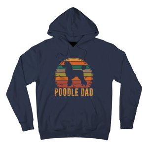 Retro Poodle Dad Dog Owner Pet Poodle Father Hoodie