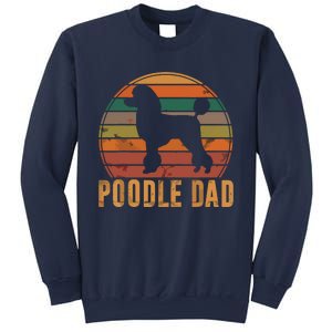 Retro Poodle Dad Dog Owner Pet Poodle Father Sweatshirt