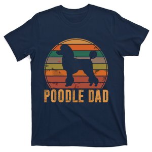 Retro Poodle Dad Dog Owner Pet Poodle Father T-Shirt