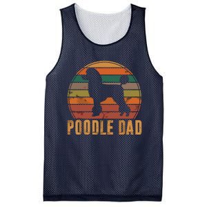 Retro Poodle Dad Dog Owner Pet Poodle Father Mesh Reversible Basketball Jersey Tank