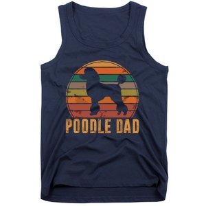 Retro Poodle Dad Dog Owner Pet Poodle Father Tank Top