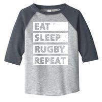 Rugby Player Eat Sleep Rugby Repeat Funny Rugby Toddler Fine Jersey T-Shirt