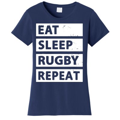 Rugby Player Eat Sleep Rugby Repeat Funny Rugby Women's T-Shirt