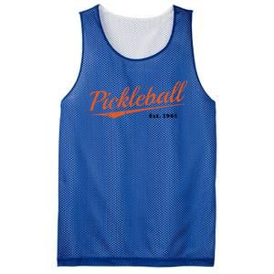 Retro Pickleball Est 1965 Design Pickleball Cool Gift Mesh Reversible Basketball Jersey Tank