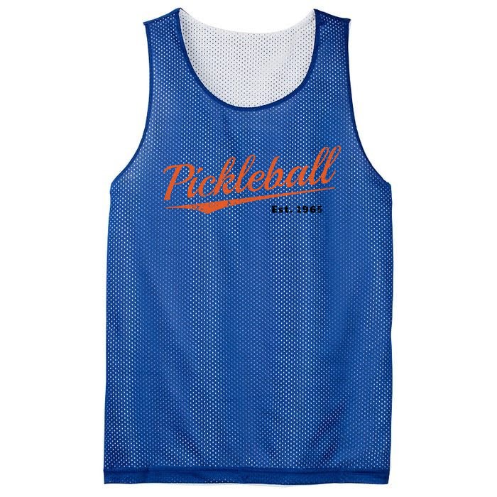 Retro Pickleball Est 1965 Design Pickleball Cool Gift Mesh Reversible Basketball Jersey Tank