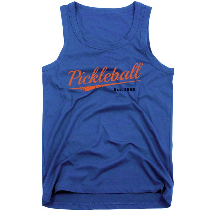 Retro Pickleball Est 1965 Design Pickleball Cool Gift Tank Top