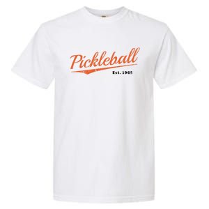 Retro Pickleball Est 1965 Design Pickleball Cool Gift Garment-Dyed Heavyweight T-Shirt