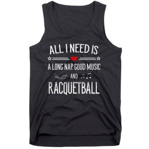 Racquetball Player Eat Sleep Racquetball Repeat Tank Top