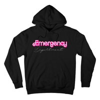 Retro Pink Emergency Departt Nurses Er Doctor Hoodie