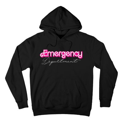 Retro Pink Emergency Departt Nurses Er Doctor Hoodie