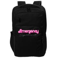 Retro Pink Emergency Departt Nurses Er Doctor Impact Tech Backpack