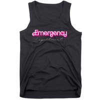 Retro Pink Emergency Departt Nurses Er Doctor Tank Top