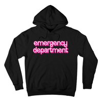 Retro Pink Emergency Departt Nurses Er Doctor Hoodie