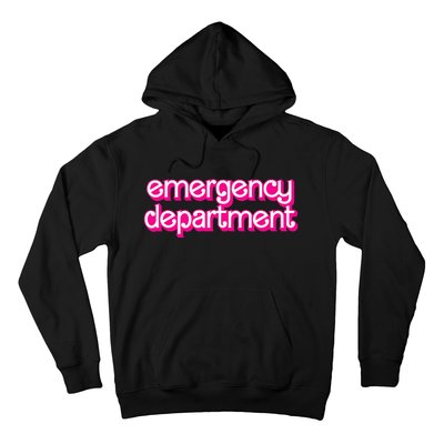 Retro Pink Emergency Departt Nurses Er Doctor Hoodie