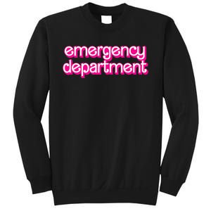 Retro Pink Emergency Departt Nurses Er Doctor Sweatshirt