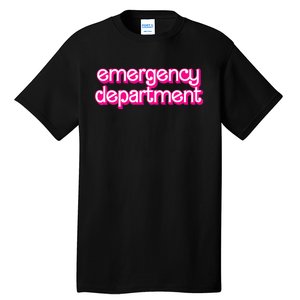 Retro Pink Emergency Departt Nurses Er Doctor Tall T-Shirt