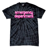 Retro Pink Emergency Departt Nurses Er Doctor Tie-Dye T-Shirt