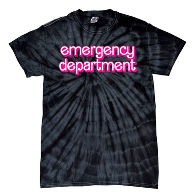 Retro Pink Emergency Departt Nurses Er Doctor Tie-Dye T-Shirt