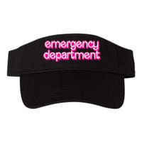 Retro Pink Emergency Departt Nurses Er Doctor Valucap Bio-Washed Visor