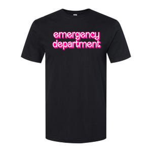 Retro Pink Emergency Departt Nurses Er Doctor Softstyle CVC T-Shirt