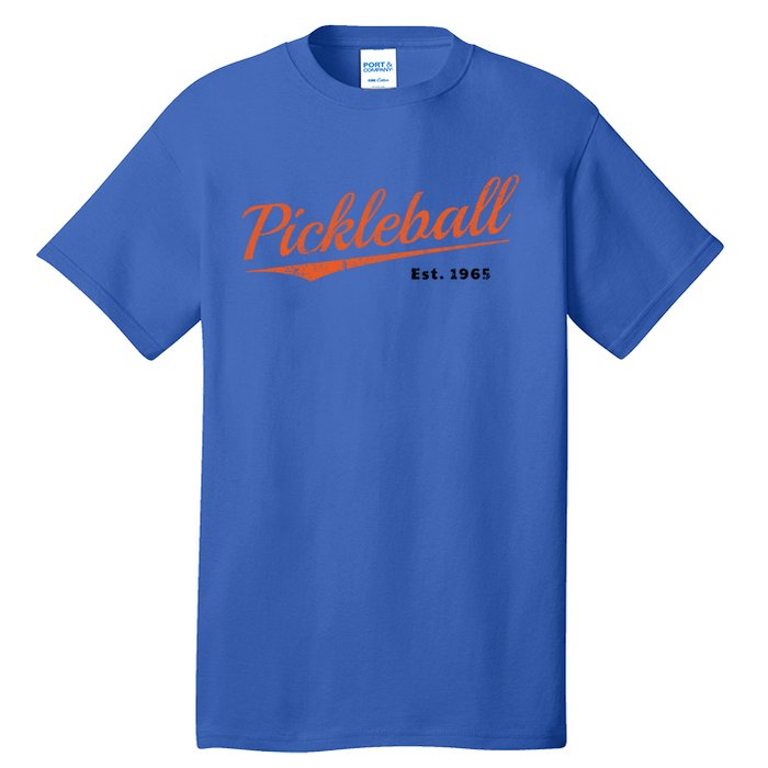 Retro Pickleball Est 1965 Design Pickleball Cute Gift Tall T-Shirt