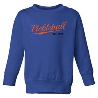 Retro Pickleball Est 1965 Design Pickleball Cute Gift Toddler Sweatshirt