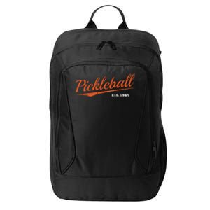 Retro Pickleball Est 1965 Design Pickleball Gift City Backpack