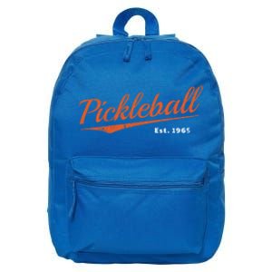 Retro Pickleball Est 1965 Design Pickleball Gift 16 in Basic Backpack