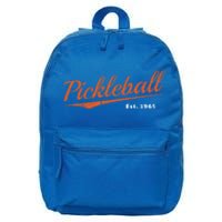 Retro Pickleball Est 1965 Design Pickleball Gift 16 in Basic Backpack