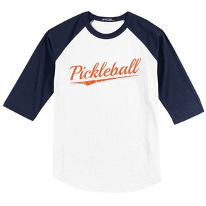 Retro Pickleball Est 1965 Design Pickleball Gift Baseball Sleeve Shirt