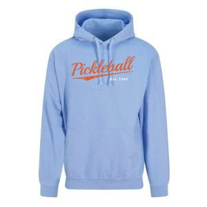 Retro Pickleball Est 1965 Design Pickleball Gift Unisex Surf Hoodie