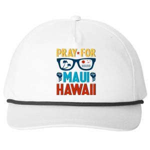 Retro Pray For Maui Support Hawaii Gift Snapback Five-Panel Rope Hat