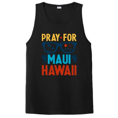 Retro Pray For Maui Support Hawaii Gift PosiCharge Competitor Tank