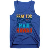 Retro Pray For Maui Support Hawaii Gift Tank Top