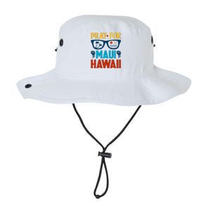 Retro Pray For Maui Support Hawaii Gift Legacy Cool Fit Booney Bucket Hat