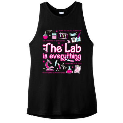 Retro Pink Funny Lab Is Everything Happy Lab Week 2024 Ladies PosiCharge Tri-Blend Wicking Tank